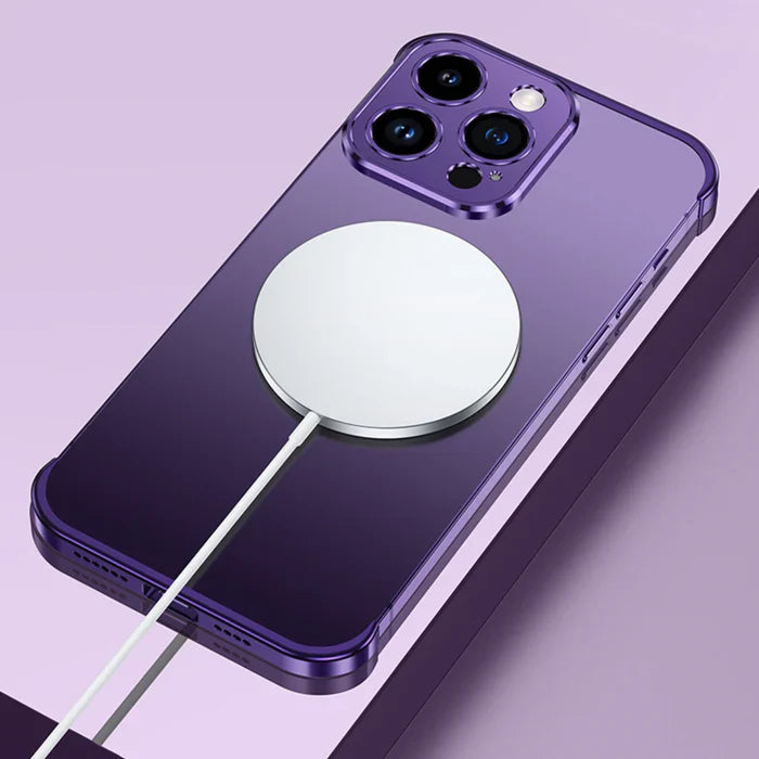 Slankt og lettvekt iPhone deksel i blått. Minimalistisk mobilbeskyttelse med stilrent utseende.