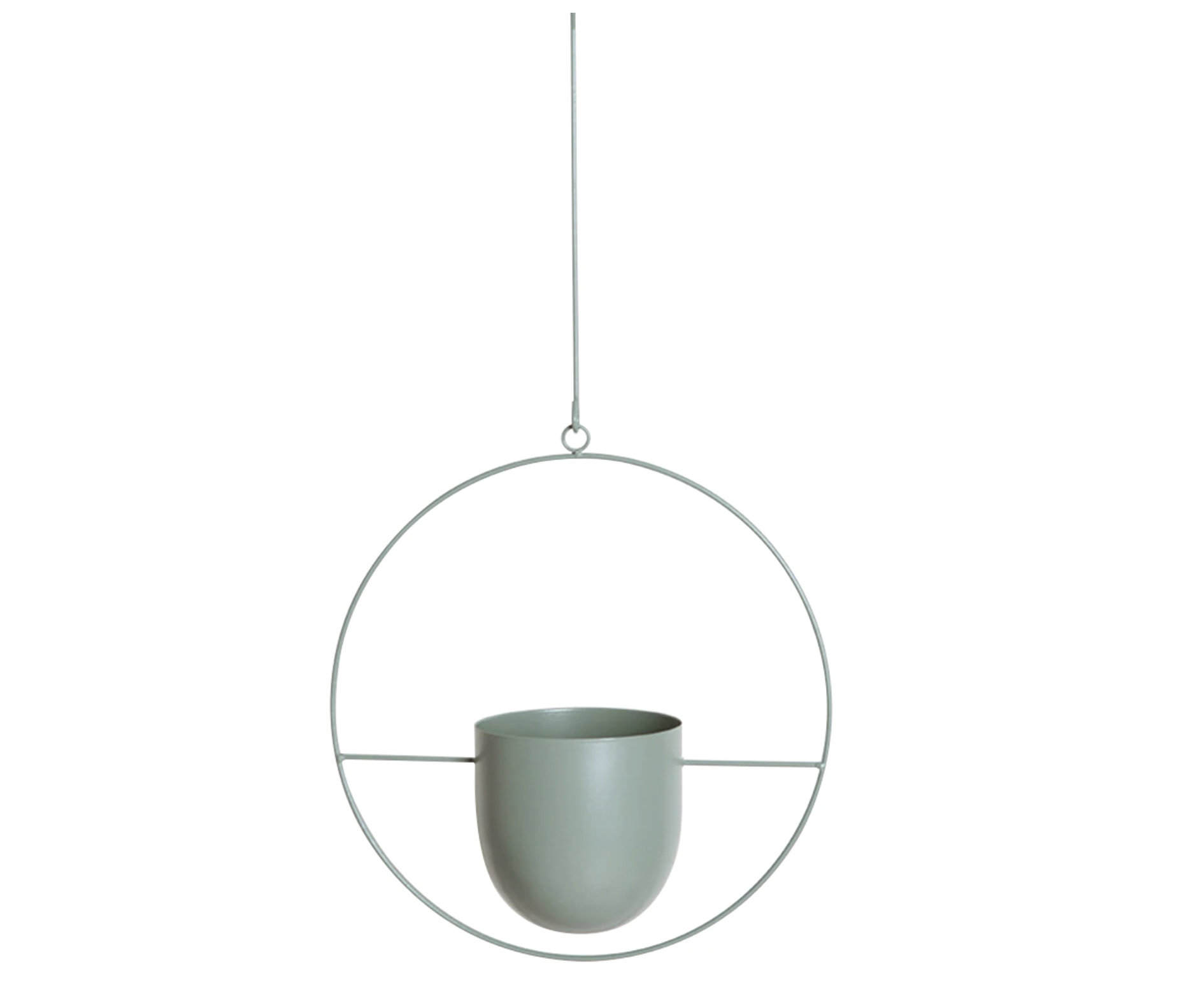 Veggmontert planteholder i slankt jern design, et must for grønneplanter og en moderne, minimalistisk romdekor.