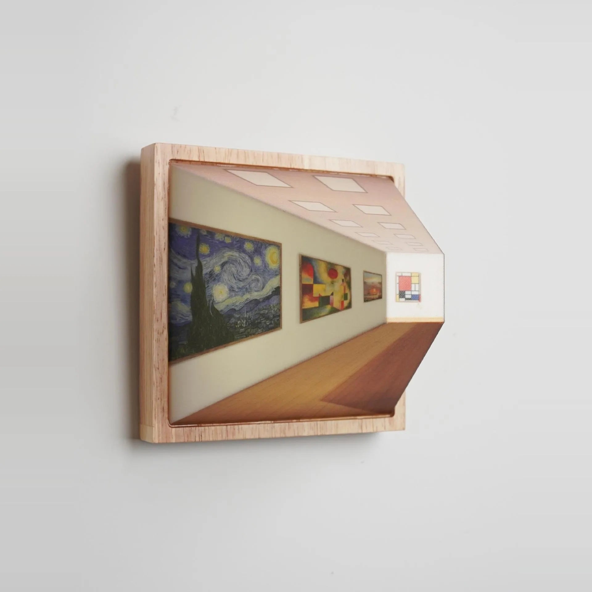 Unik 3D LED-veggkunstlampe, perfekt som stemningslys. Moderne design for stilfull interiørdesign og hjemmeinnredning.