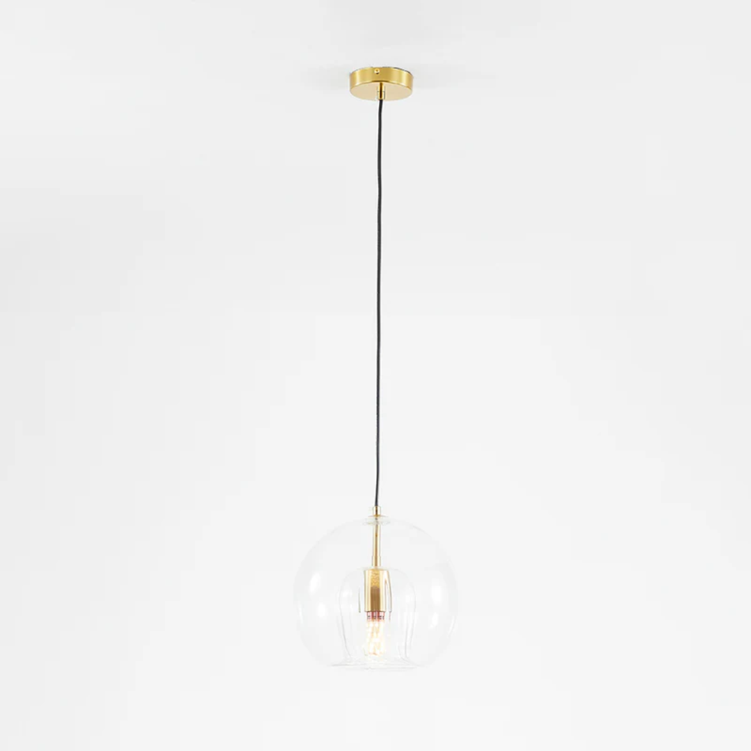 Moderne pendellampe Aurora Sphere. Sfærisk LED taklampe med justerbar høyde, ideell for all moderne innredning.