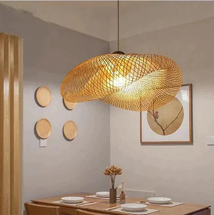 Elegant 50cm pendellampe; håndlaget interiørdetalj som moderniserer ditt hjem med mykt lys.