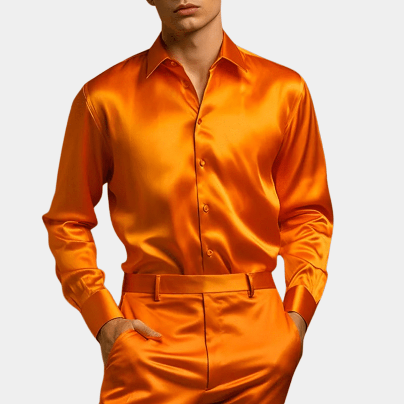 Elegant langermet herreskjorte; en allsidig og komfortabel business-skjorte for moderne menn.