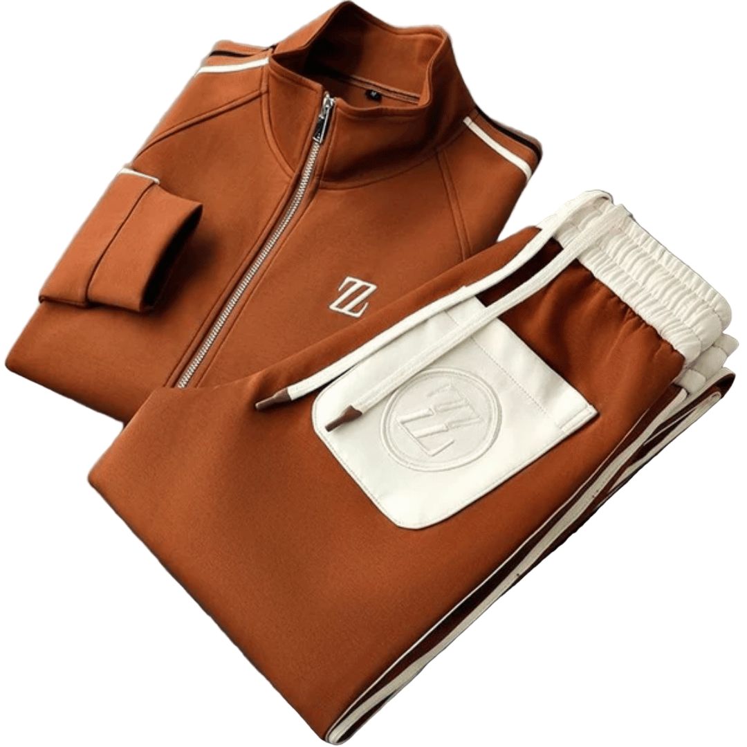 Moderne herre treningsdress for aktiv livsstil. Komfortabel og sporty joggedress i stilrent design.