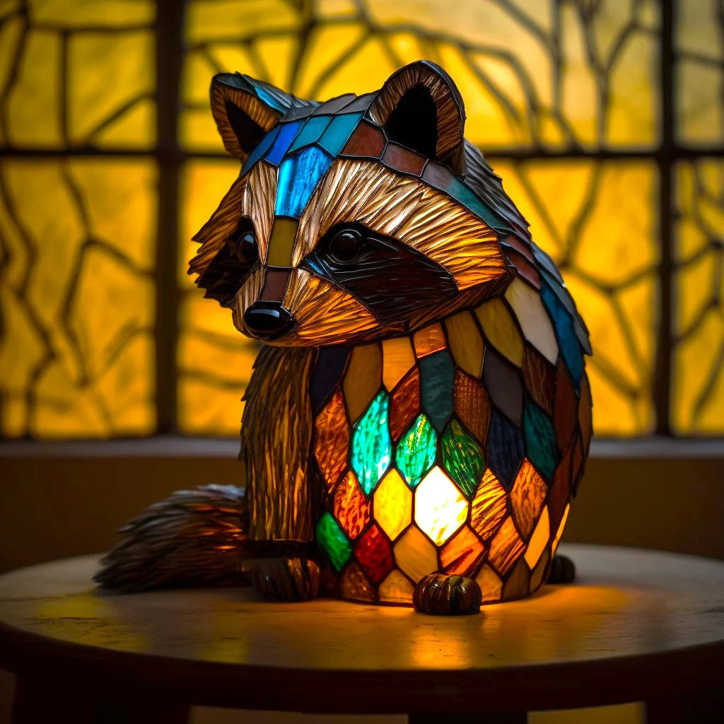 Moderne lampe med dyremotiver som gir kunstnerisk lys. En trendy tilføyelse til ethvert rom.