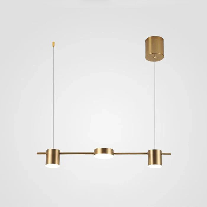 Pendellampe med LED-belysning i moderne aluminiumsdesign, perfekt for stilfull hjemmeinnredning.