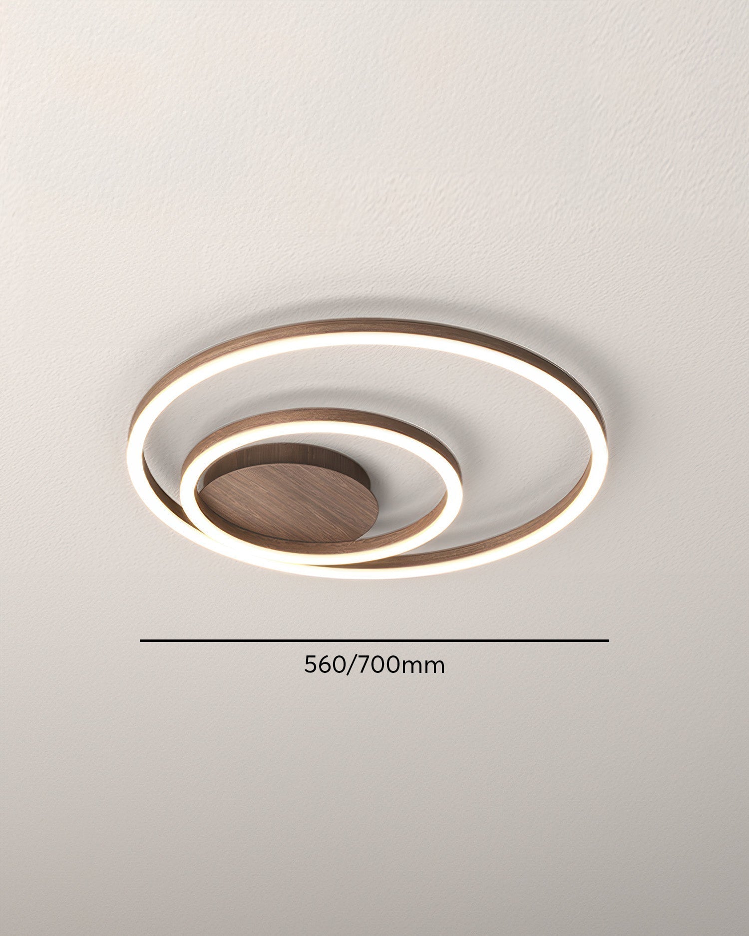 "Moderne LED takarmatur med geometrisk design, energiøkonomisk belysning, perfekt for moderne interiør."