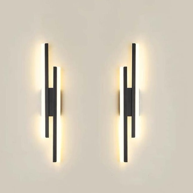 Klar og jevn belysning fra moderne LED vegglampe, ideell for innendørs stemningslys.
