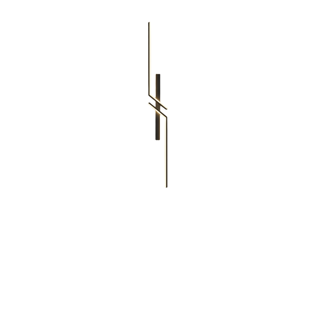 Moderne LED vegglampe for stue eller soverom, elegant design som gir stemningsfull belysning til interiøret.