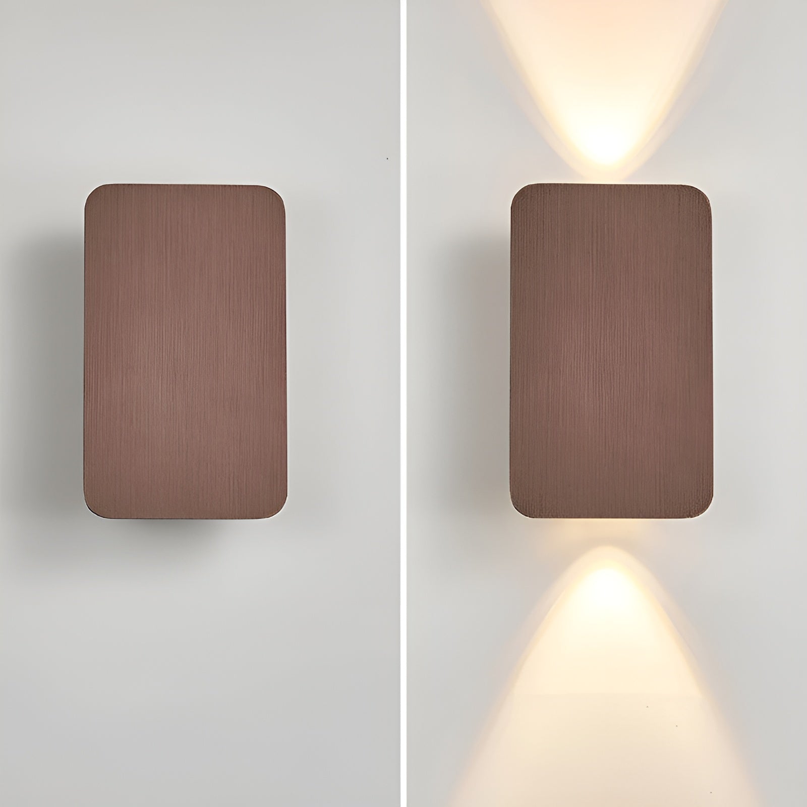 Minimalistisk LED vegglampe som komplementerer moderne interiør. Diskret, men virkningsfullt atmosfærelys.