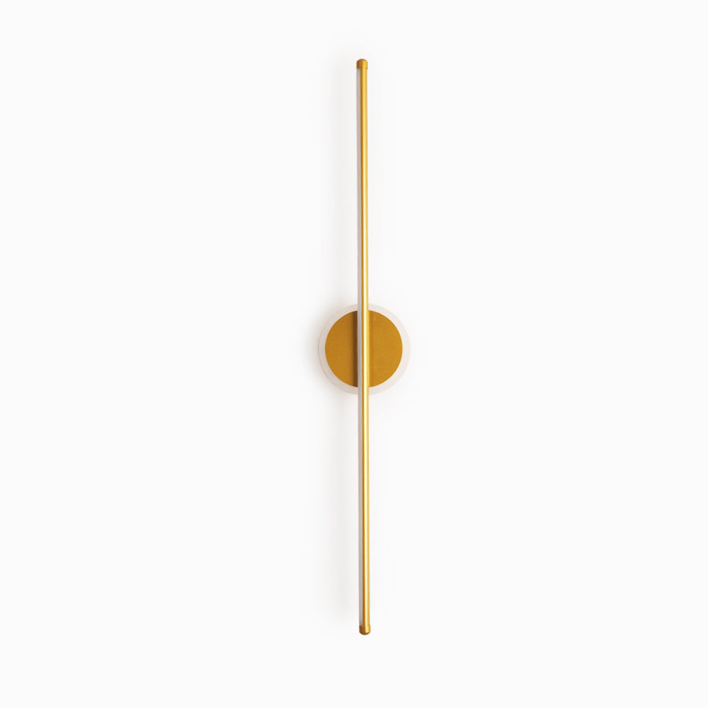 "Moderne LED vegglampe med rund og firkantet design, laget av metall og silikon, energieffektiv og stilfull."