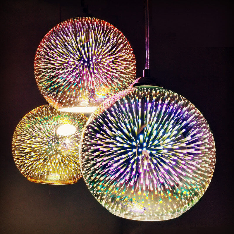 Elegant belysning: 3D-design pendellampe for spisestue, med E27 sokkel.