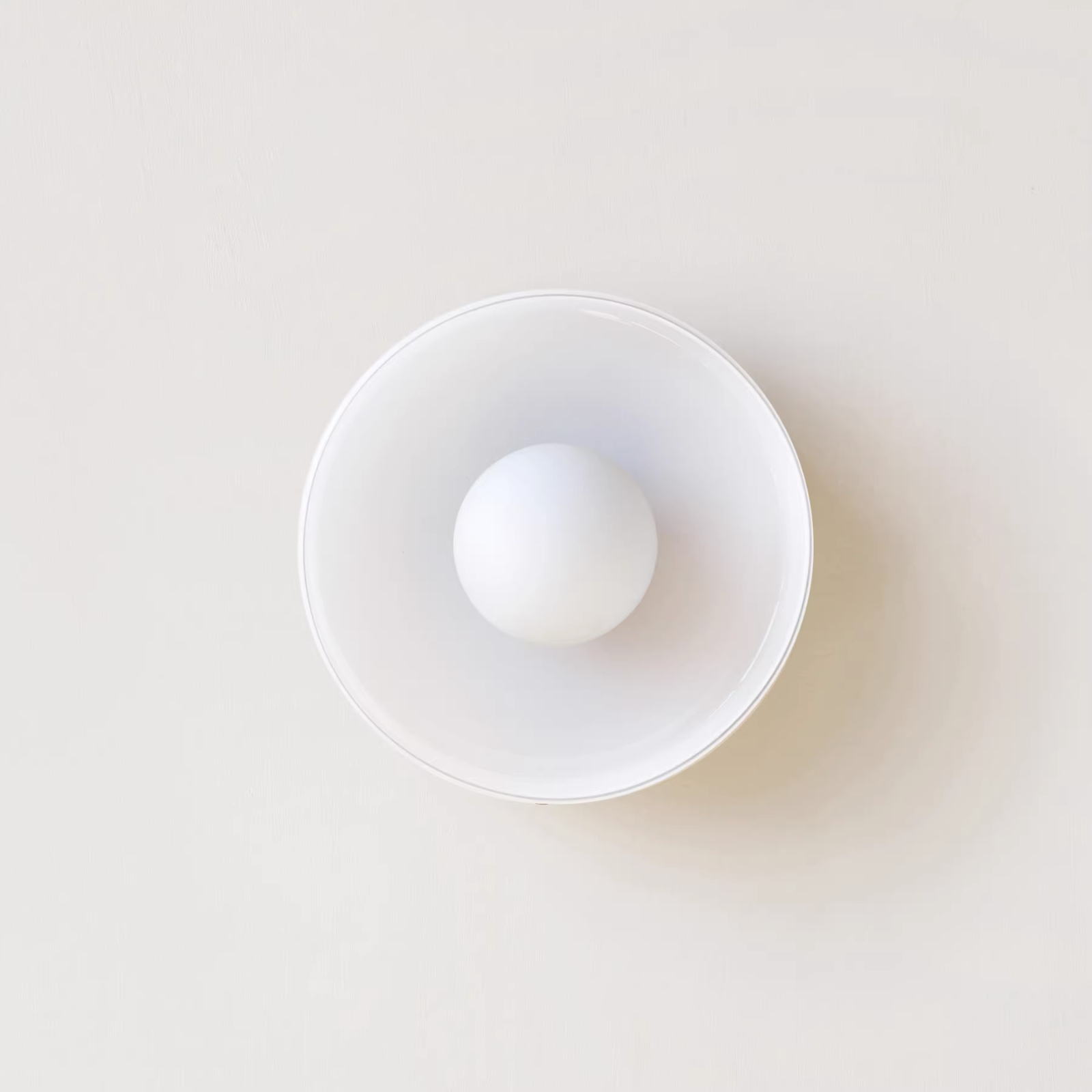 "Moderne rund taklampe med varm belysning, sofistikert glassdesign i grønn, hvit eller rosa matt finish."