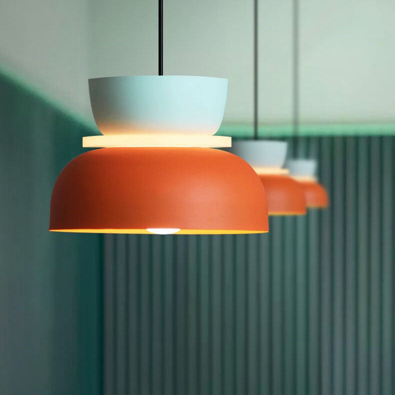 Moderne skandinavisk pendellampe, allsidig taklampe med LED for stue eller spisestue belysning.