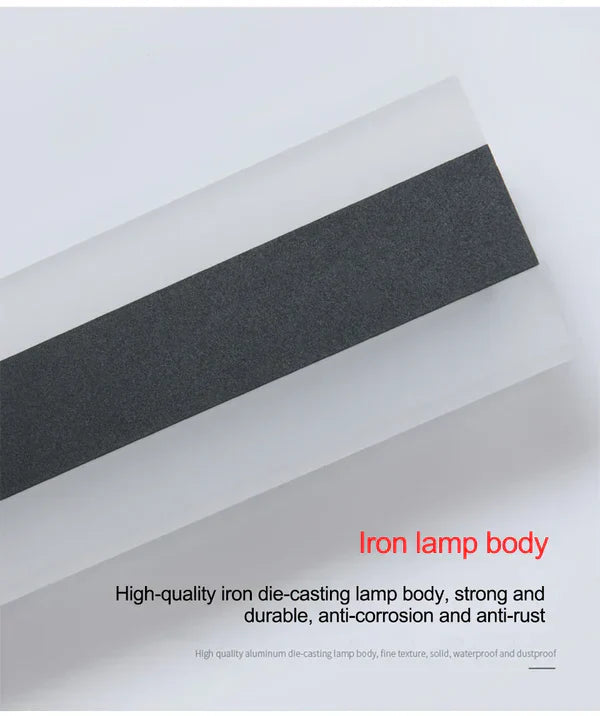 Minimalistisk utendørs vegglampe med LED-lys, perfekt for å skape en innbydende atmosfære og god utebelysning.
