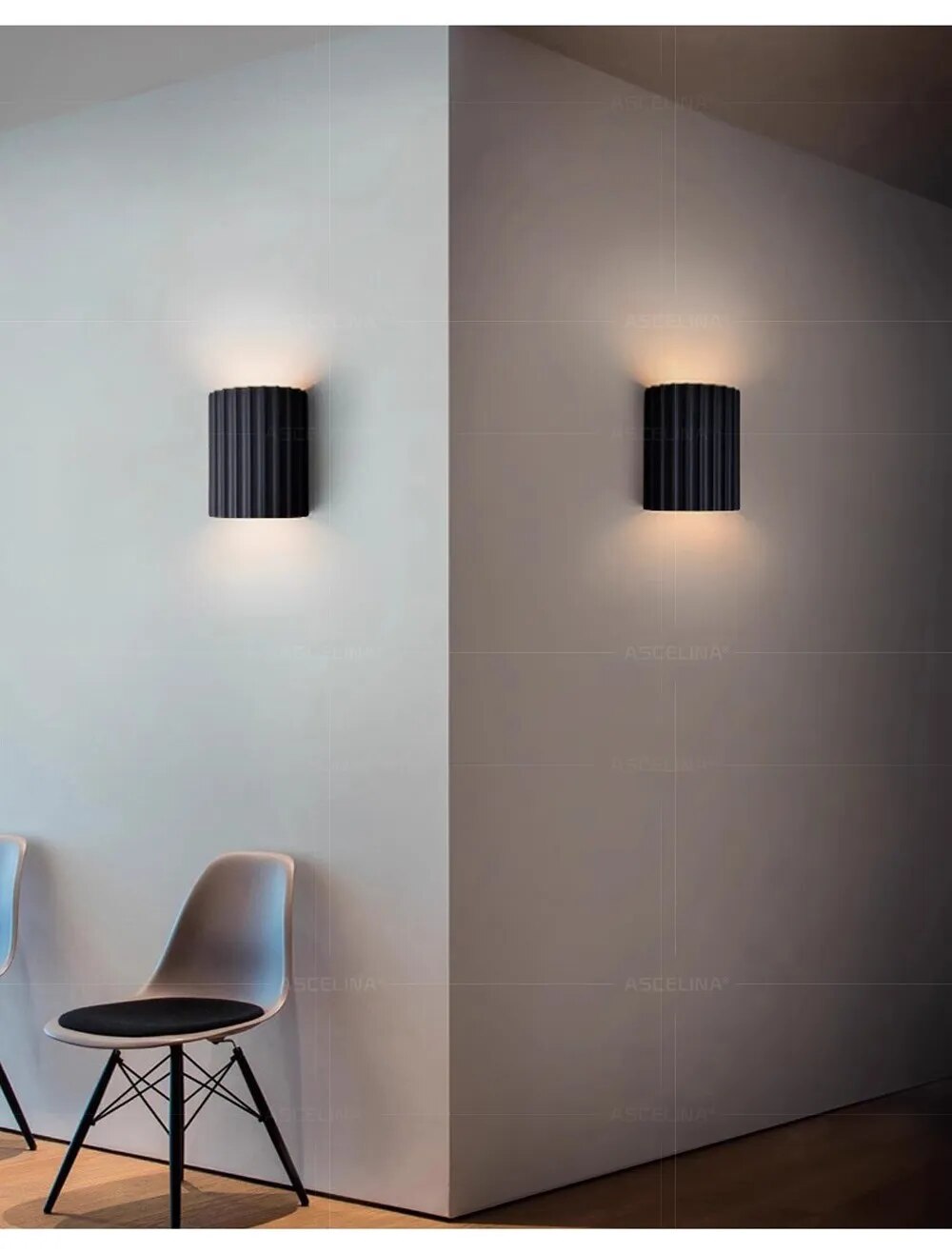 Høy kvalitet vegglampe, elegant og moderne design som forbedrer belysningen i rommet.