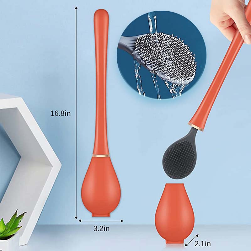 Veggmontert toalettbørste holder badet rent og ryddig, med et moderne og minimalistisk uttrykk.