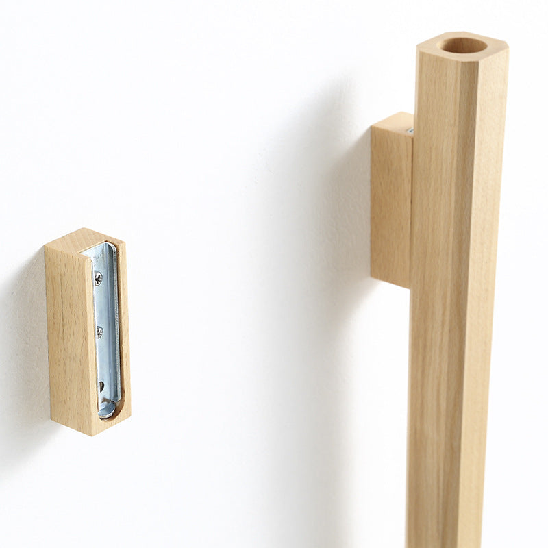 Vegger vase med enkel treutforming, ideell for grønne planter og et moderne hjem