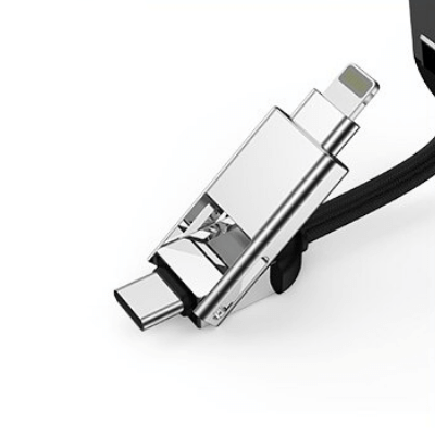 Multifunksjonell 6-i-1 USB-lader for reise, kompakt og universal med flere porter.