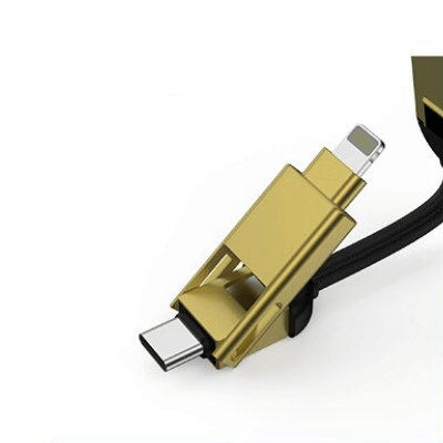 USB reiseadapter med 6-i-1 funksjon, ideell for lading av diverse gadgets på farten.