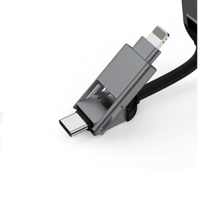 Kompakt universal USB-lader, 6-i-1 design for effektiv strømdeling av elektronikk.