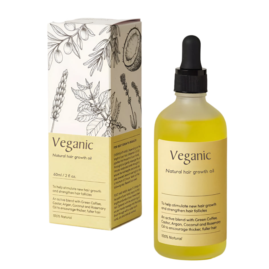 Naturlig Hårvekst Serum (60 ml) for kvinner, styrker hår og fremmer fylde med argan- og lakserolje.