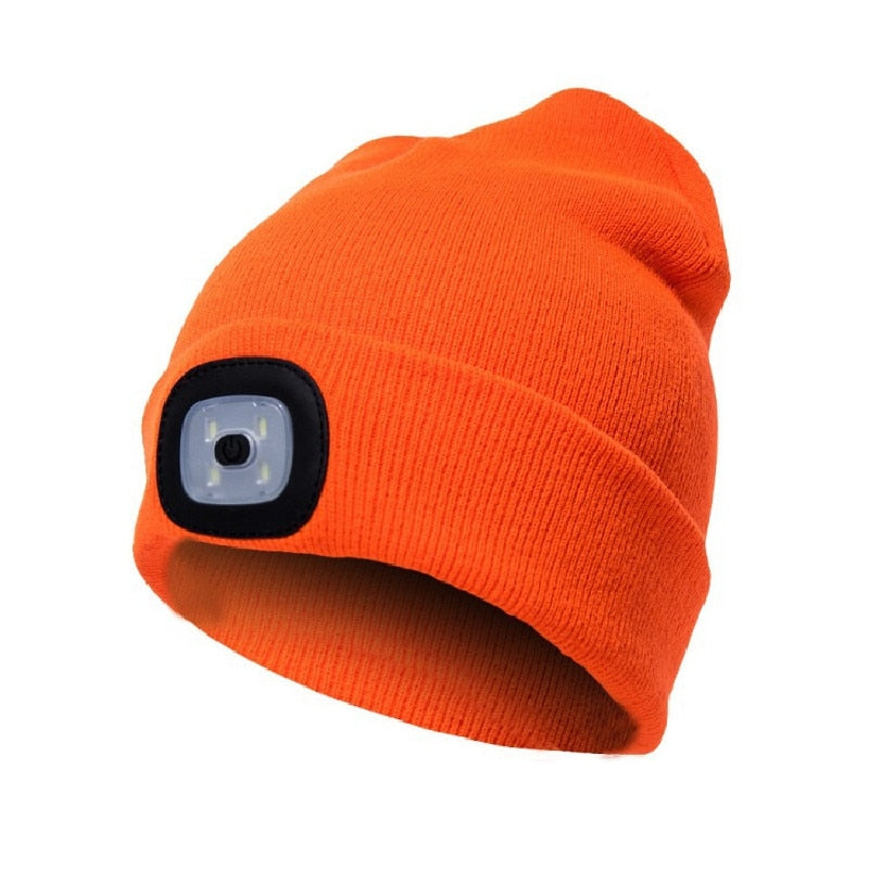 Allsidig oppladbar lue med LED, ideell som hodelykt for jogging, fiske eller camping.