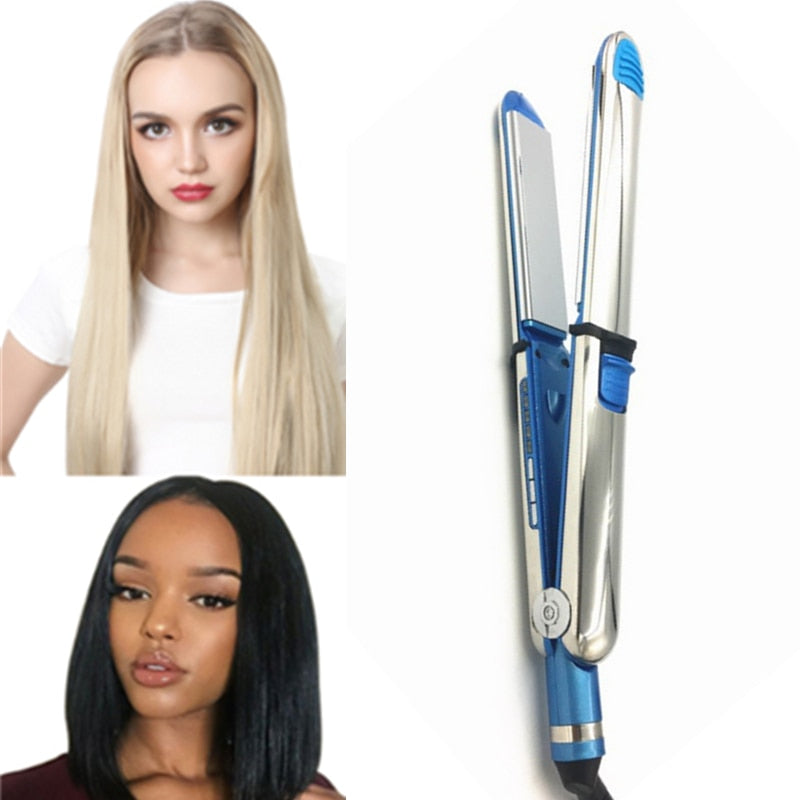 Profesjonelt titan hårrettingsjern for glatt, skinnende hår. Optimal styling og krusfrie resultater.