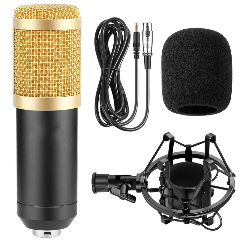 Profesjonelt USB-kondensatormikrofonsett for studioopptak, podcast og streaming