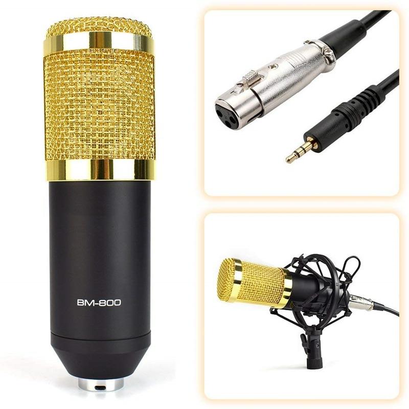 USB-kondensatormikrofon på stativ, klar til bruk for vokal og instrumenter