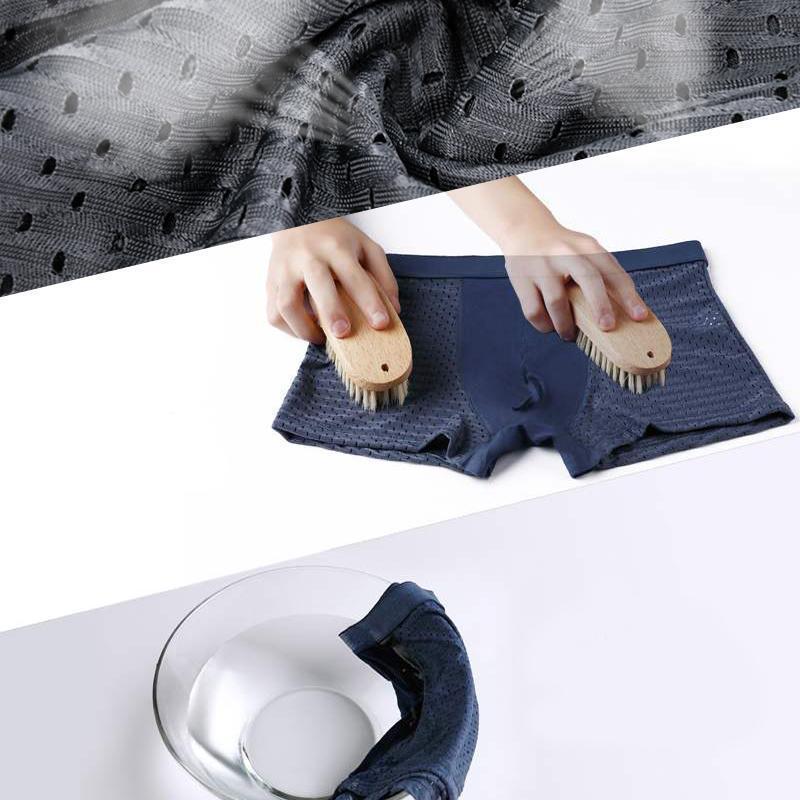 "Pustende issilke boksershorts med kjølende effekt, elegant design og bikakestruktur for optimal ventilasjon og komfort."