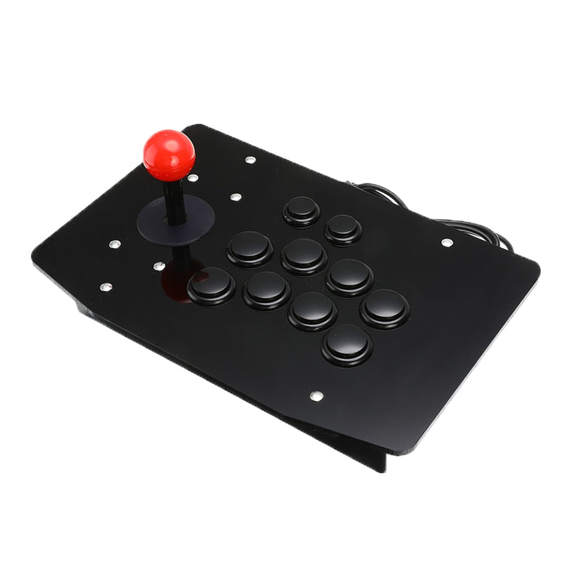 Klassisk retro arkade joystick for PC, gir nostalgisk gaming opplevelse med old-school kontroller.