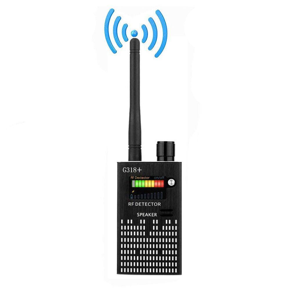 RF signaldetektor for skjulte kameraer og GPS-sporing, sikrer personvern og sikkerhet.