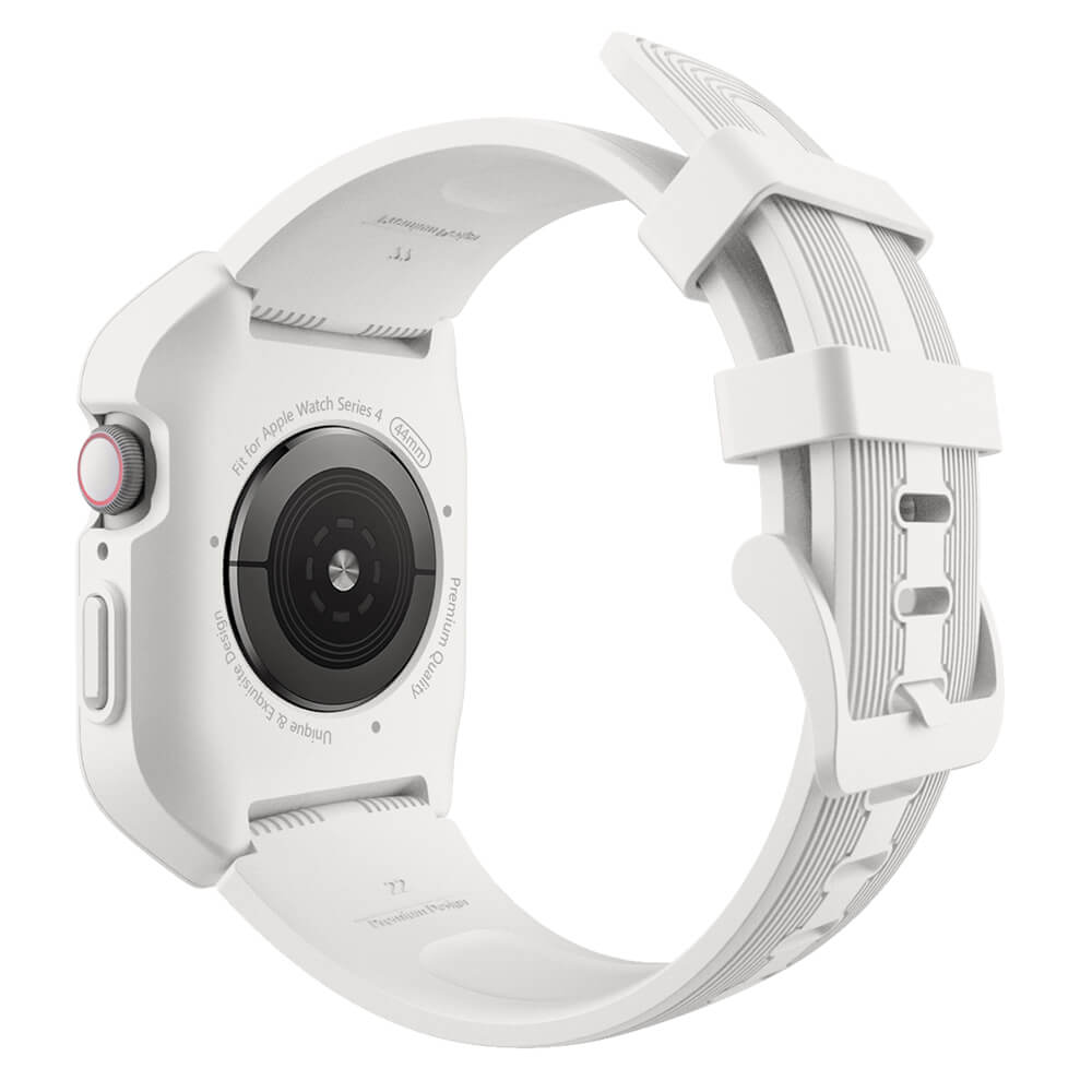 Apple Watch 44mm Series 4/5 tilbehør: Unisex klokkebeskyttelse i myk, støtsikker silikon.
