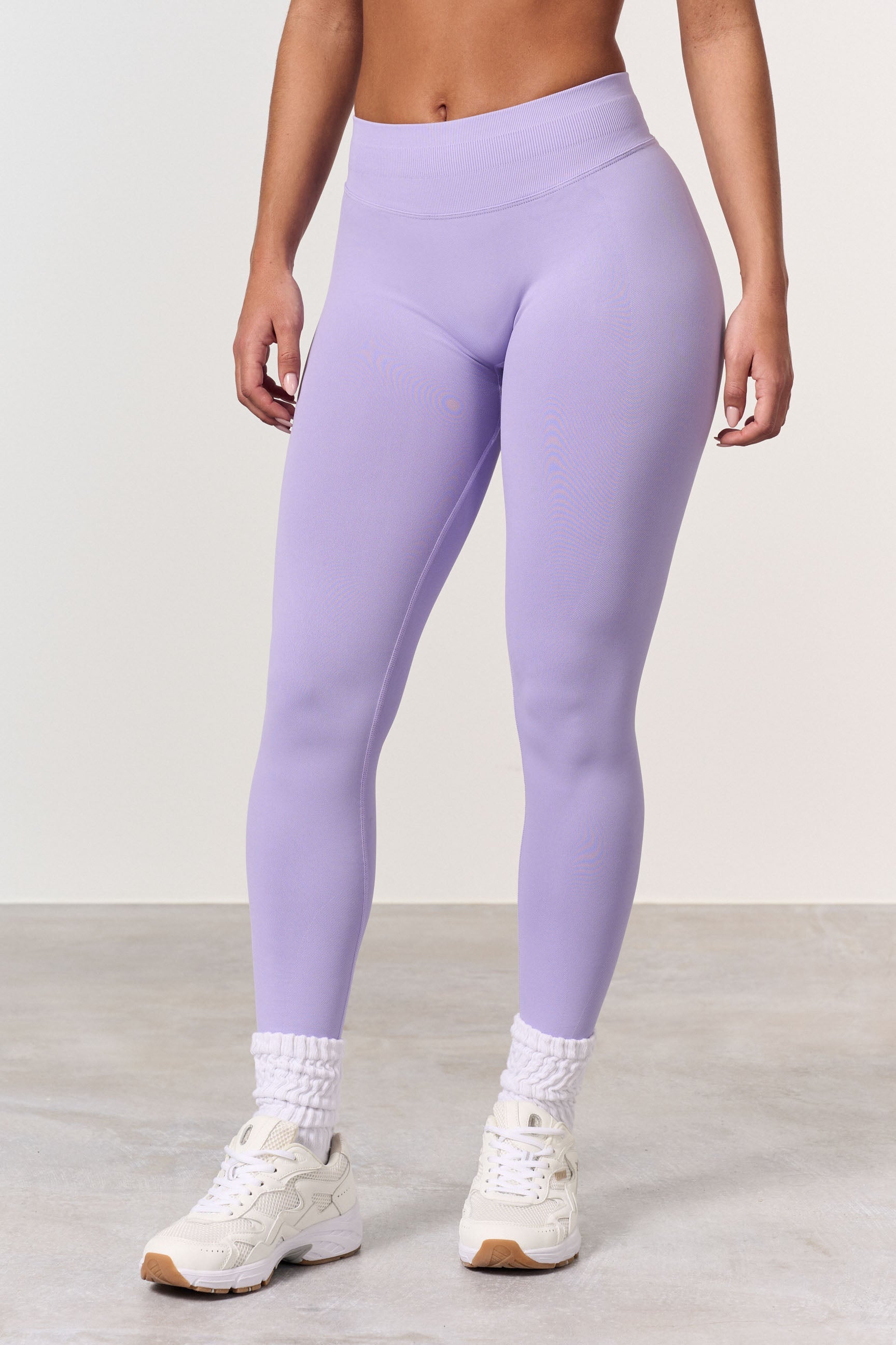 "Rosa sculpt scrunch leggings, formende, seamless tights med scrunch detalj, for kvinner, perfekt for trening."