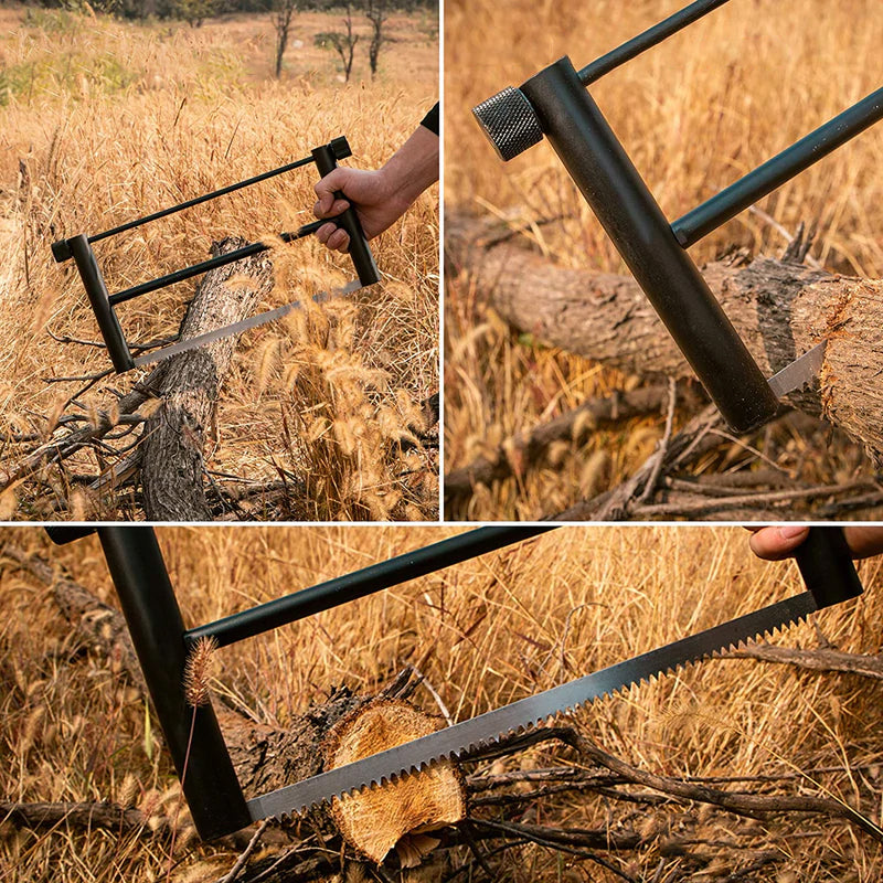 "Sammenleggbar sag med slitesterkt blad og aluminiumslegering, ideell for hagearbeid og friluftsliv."