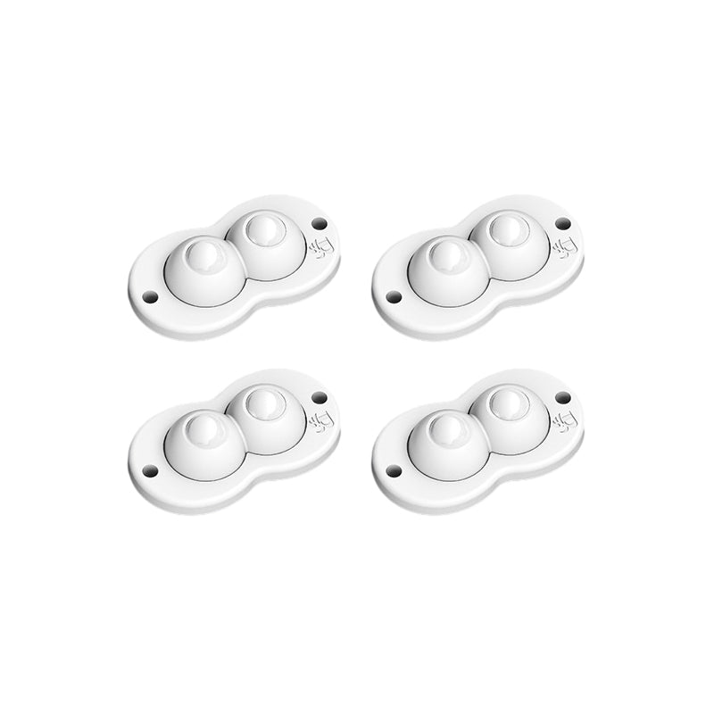 "Selvklebende 360° hjul for enkel flytt, støysvake, slitesterkt plastdesign, perfekt for møbler og kreative prosjekter."