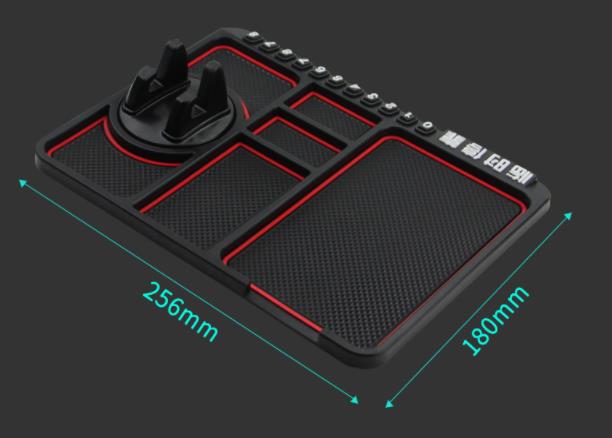 Sikker mobilholder i anti-skli design, perfekt for bilens dashbord under enhver kjøretur.