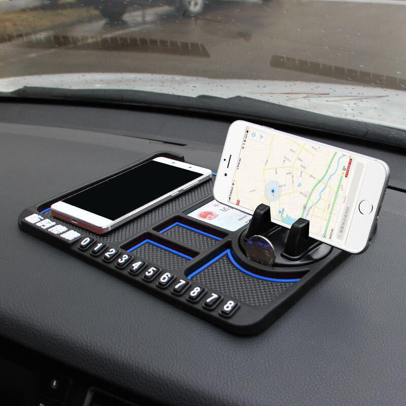 Praktisk telefonholder til bilens dashbord, gir sikkert grep under kjøring. Biltilbehør.