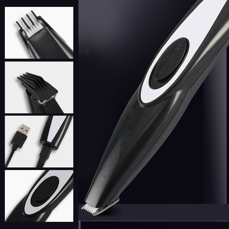 "Sikker og presis pet mini trimmer for kjæledyr, ergonomisk håndtak, trådløs, tilgjengelig i grønn, hvit, rosa, svart."