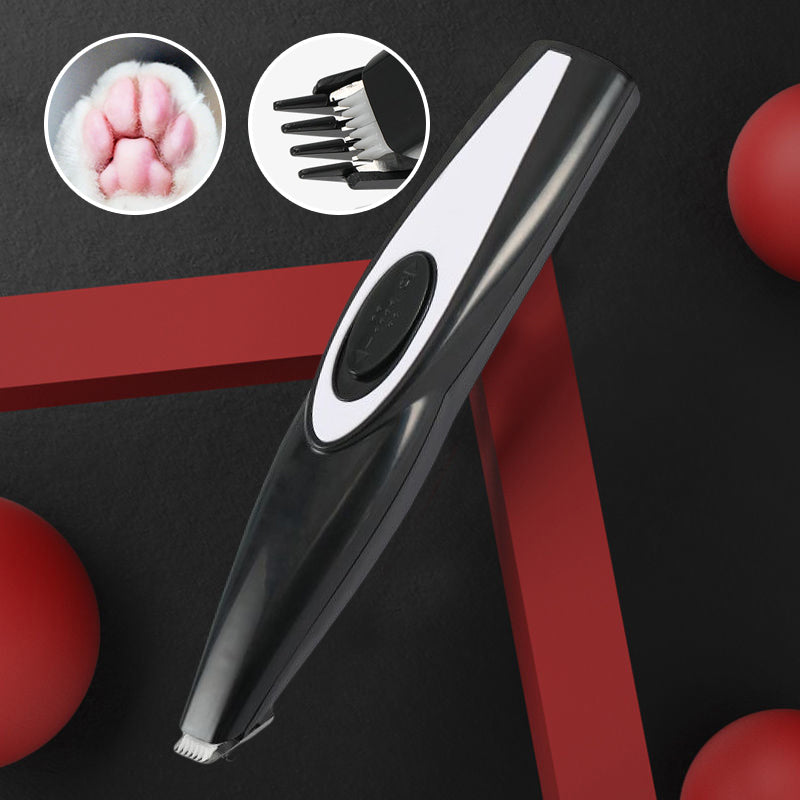 "Sikker og presis pet mini trimmer for kjæledyr, ergonomisk håndtak, trådløs, tilgjengelig i grønn, hvit, rosa, svart."
