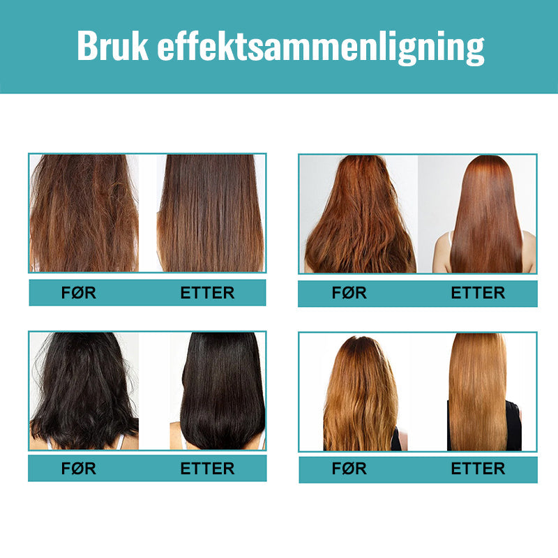 Silk & Gloss hårrettingkrem i elegant tube, gir silkeaktig rett hår uten varme. Naturlig glans og intens pleie.