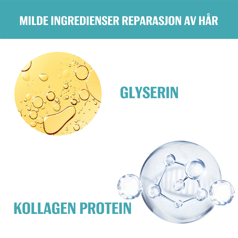 Silk & Gloss hårrettingkrem i elegant tube, gir silkeaktig rett hår uten varme. Naturlig glans og intens pleie.