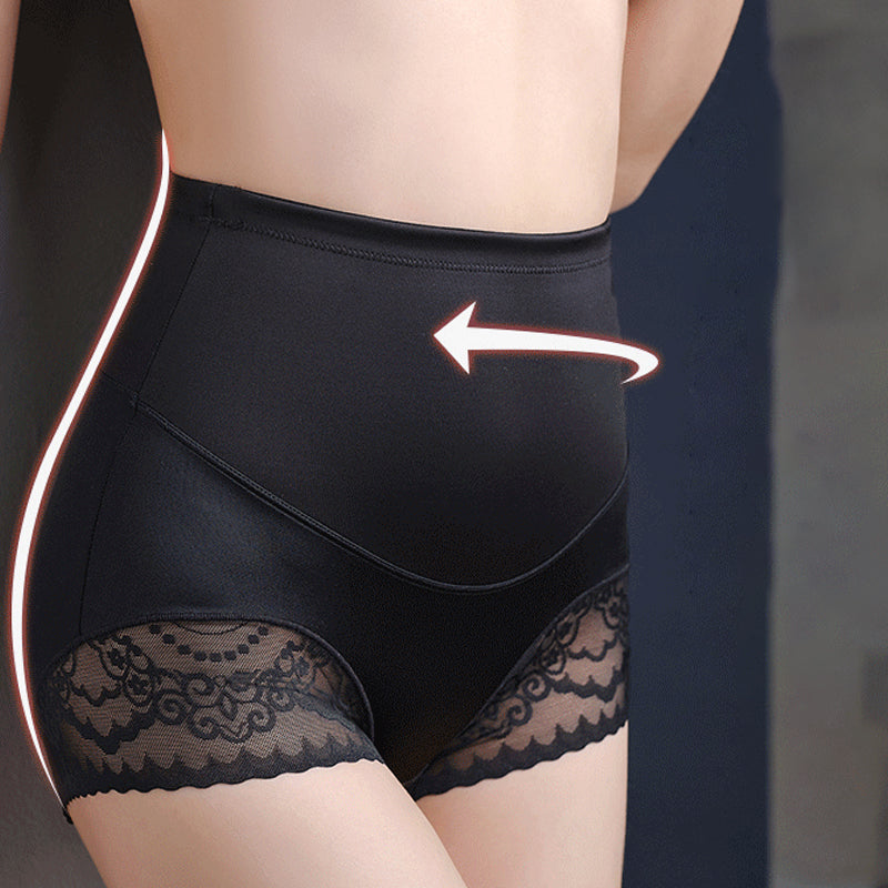 "Silkeaktig høy-midje shapewear med sømløst design, gir en elegant silhuett og optimal magekontroll."