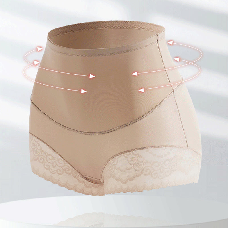 "Silkeaktig høy-midje shapewear med sømløst design, gir en elegant silhuett og optimal magekontroll."
