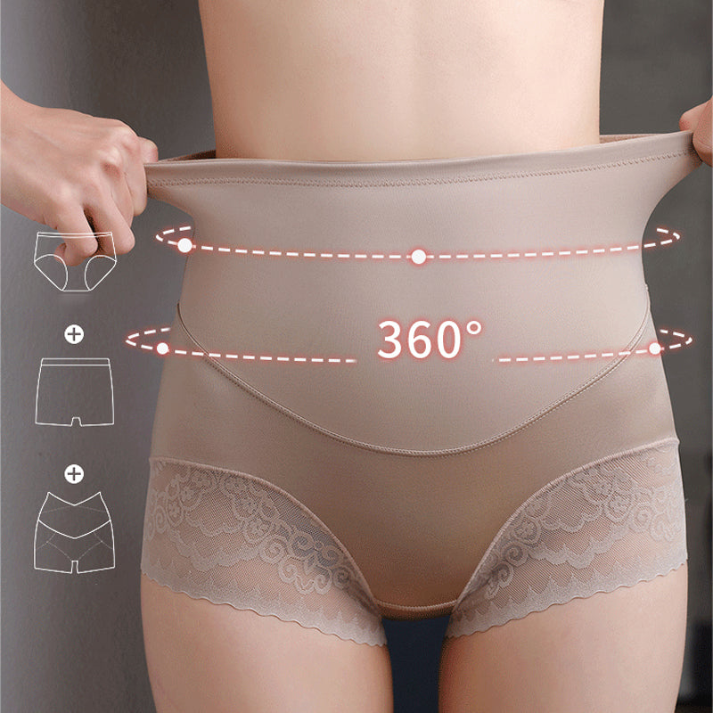 "Silkeaktig høy-midje shapewear med sømløst design, gir en elegant silhuett og optimal magekontroll."