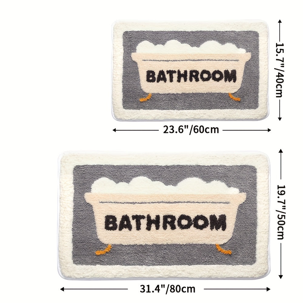 Komfortabel badematte i superabsorberende mikrofiber. Sklisikker for sikkerhet på baderommet.