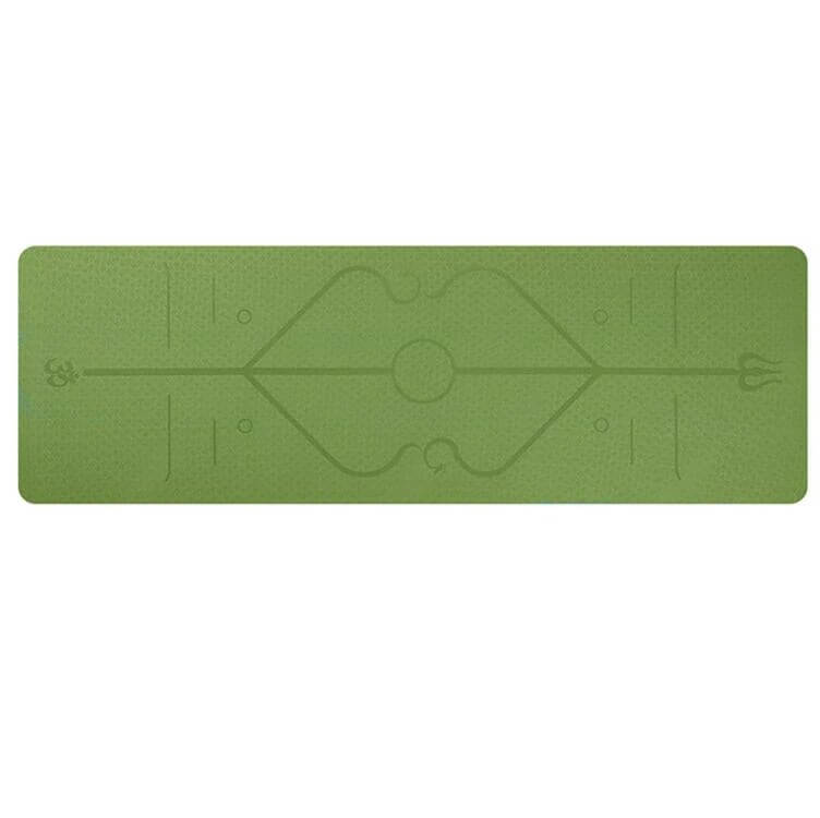 Treningsmatte med utmerket anti-skli grep for sikker og effektiv yoga og hjemmetrening.