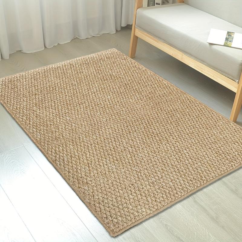 Vaskbar og slitesterk dørmatte med jute-look, antiskli-bakside. Ideell for entreen, innendørs og utendørs bruk.