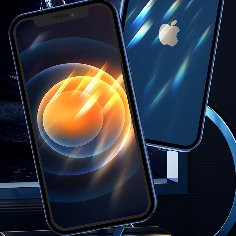 "Slitesterkt dobbeltsidig iPhone-deksel med metallfinish og eksplosjonssikkert glass for optimal beskyttelse og stil."