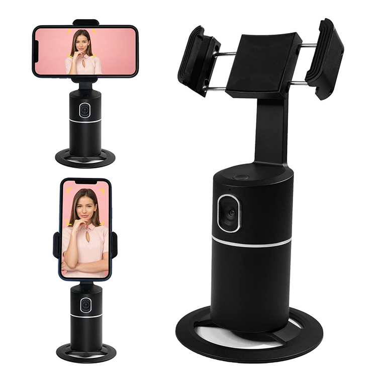 Bærbart smartstativ med automatisk rotasjon for vlogging og videosamtaler.